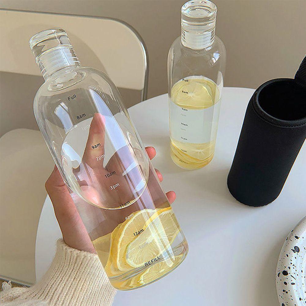 New Transparent Leak-Proof Milk Juice Cup Drinking Bottle Travel Large Capacity