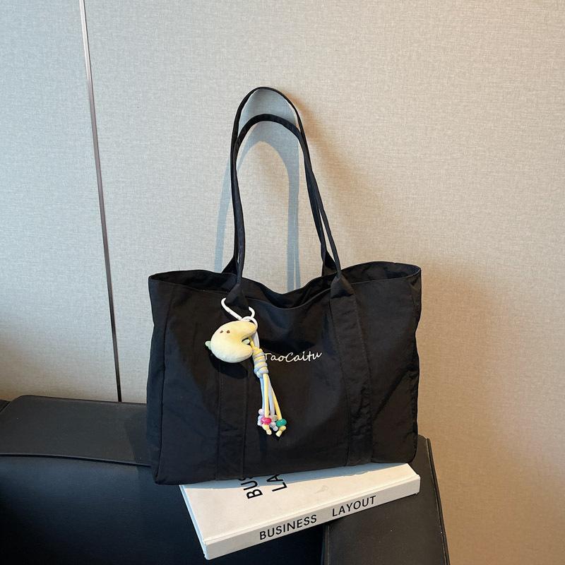 Повседневная тканевая сумка женская сумка новая простая вместительная сумка на плечо сумка-тоут для студенток