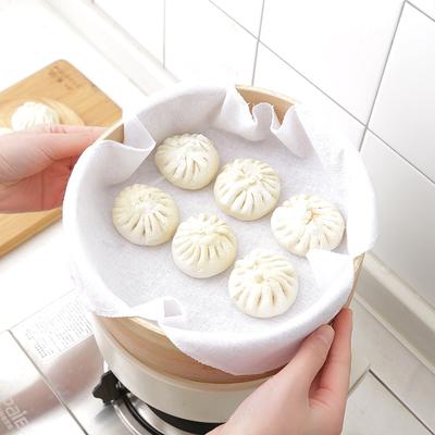 Ткань для пароварки Коврик для булочек на пару Антипригарный коврик для пароварки Круглая ткань для пароварки Ткань для булочек на пару Бытовой коврик для клетки Хлопчатобумажная ткань Ткань для отпаривания