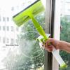 Двусторонний инструмент для мытья стекол с распылителем воды - очиститель окон 3 в 1