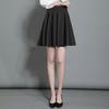 Двухслойная короткая юбка больших размеров с высокой талией, женская юбка трапециевидной формы, плиссированная юбка, антибликовая однотонная юбка с большим карманом