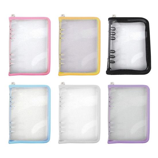 Органайзер для наклеек, прозрачный держатель для хранения наклеек формата А5/А6 на молнии, многоразовый альбом, коллекция наклеек, книга для взрослых