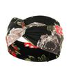 DX~~~ New Wide Brimmed Crossover Headband Lady's Bohemian Print Knitted Headband Sweat-wicking Bandana Sports Yoga Headband