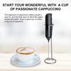Electric Milk Frother Handheld with Stand Drink Mixer Mini Blender for Coffee