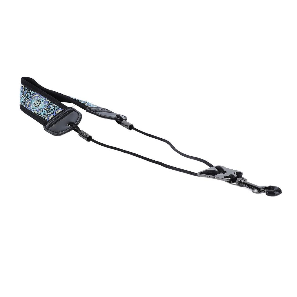 Ремень для шейного ремня с вышивкой для альт-тенор-саксофона, регулируемые аксессуары для инструментов с металлическим крючком