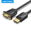 Адаптер Vention DP-VGA, порт дисплея 1080P, кабель-конвертер «папа-VGA-мама» для ПК, ноутбука, проектор, адаптер Displayport-VGA