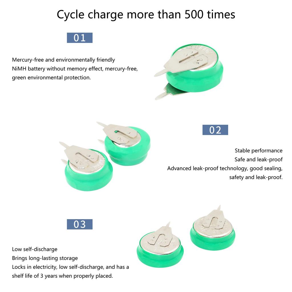 Высокая емкость NiMh аккумуляторные батареи Длительный срок службы 1.2V 80mAh плоские круглые батареи с паяными штырями для электроигрушки