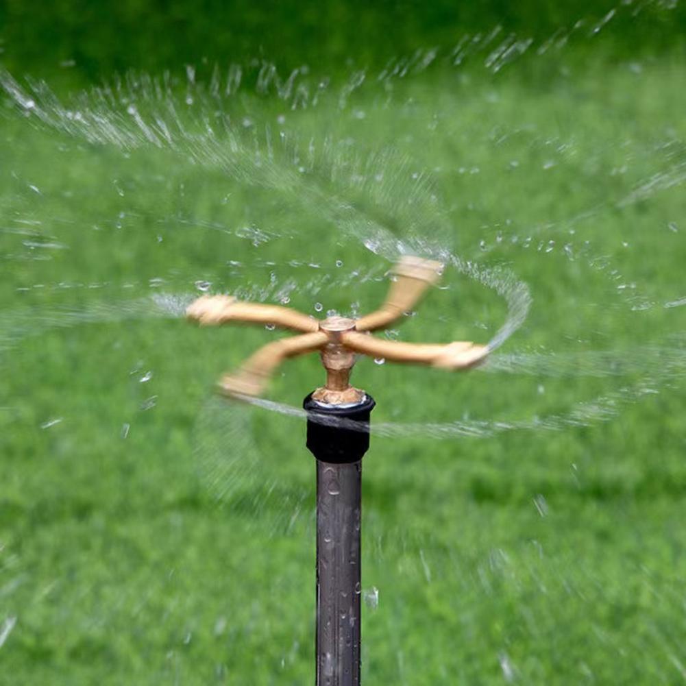3/4 Arm 360 Degree Automatic Rotarys Sprayers Irrigation System Sprinkler Head Garden Plants Large Area Coverage Sprinklers