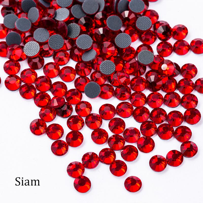 SS4-SS30 многоцветные красные кристаллы горячей фиксации стразы кристалл супер блестящие стразы горячей фиксации для термоприклеивания стразы для одежды из ткани