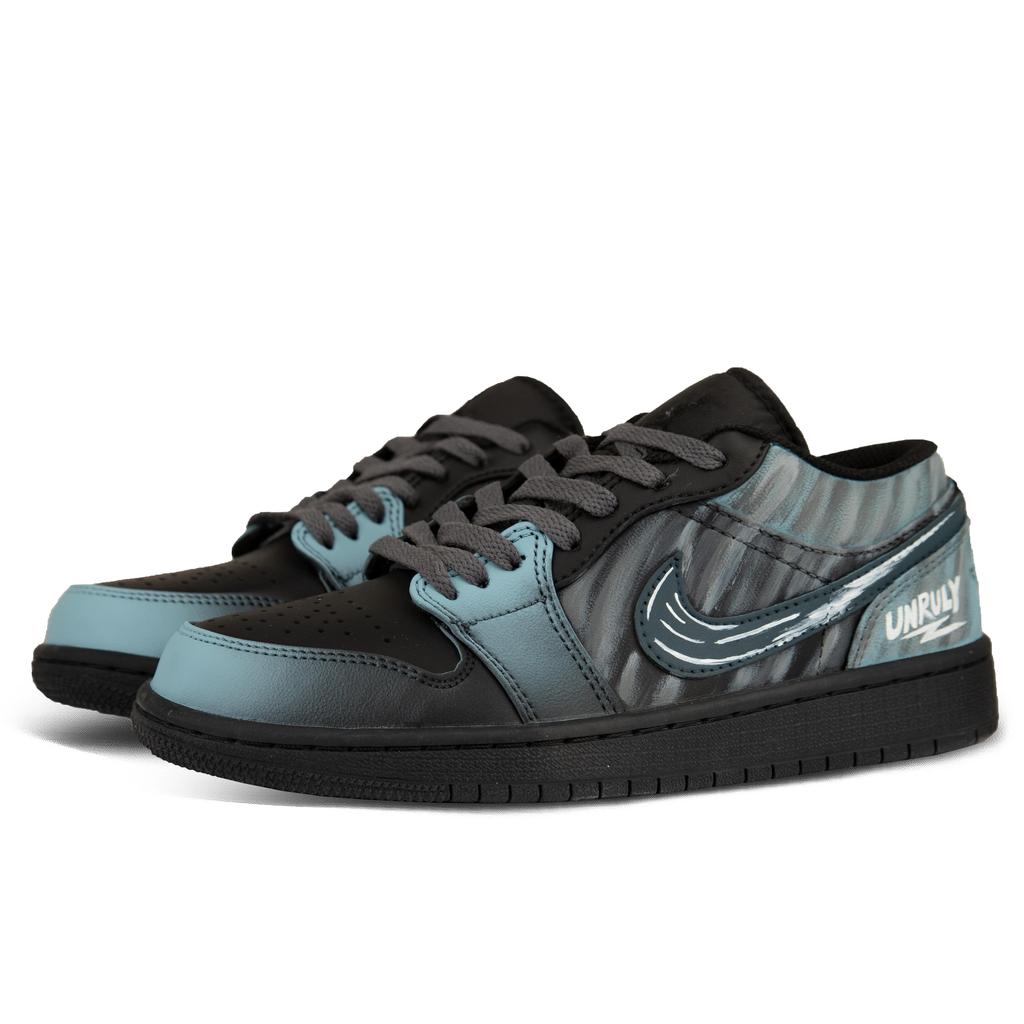 Jordan Air Jordan 1 Classic Cushioning Low top Vintage Basketball Shoes Unisex Green HV5968-001(Team1251)