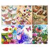 Полный круглый квадратный алмаз живопись красочные бабочки картины стразами Алмазная вышивка крестиком домашний декор