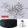 Шипы для шин Шпильки для колес Снег 100 шт. 6,5 мм / 0,26" Противоскользящие шипы для шин, Прочные шипы для колес и шин, Снежные шипы для автомобиля, Квадроцикла, Мотоцикла, Велосипеда, Обуви
