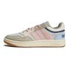 adidas Кожаные Нескользящие Прочные Низкие Кеды для Скейтбординга Neo Hoops 3.0 Женские Кроссовки Серый Розовый Синий HP6901
