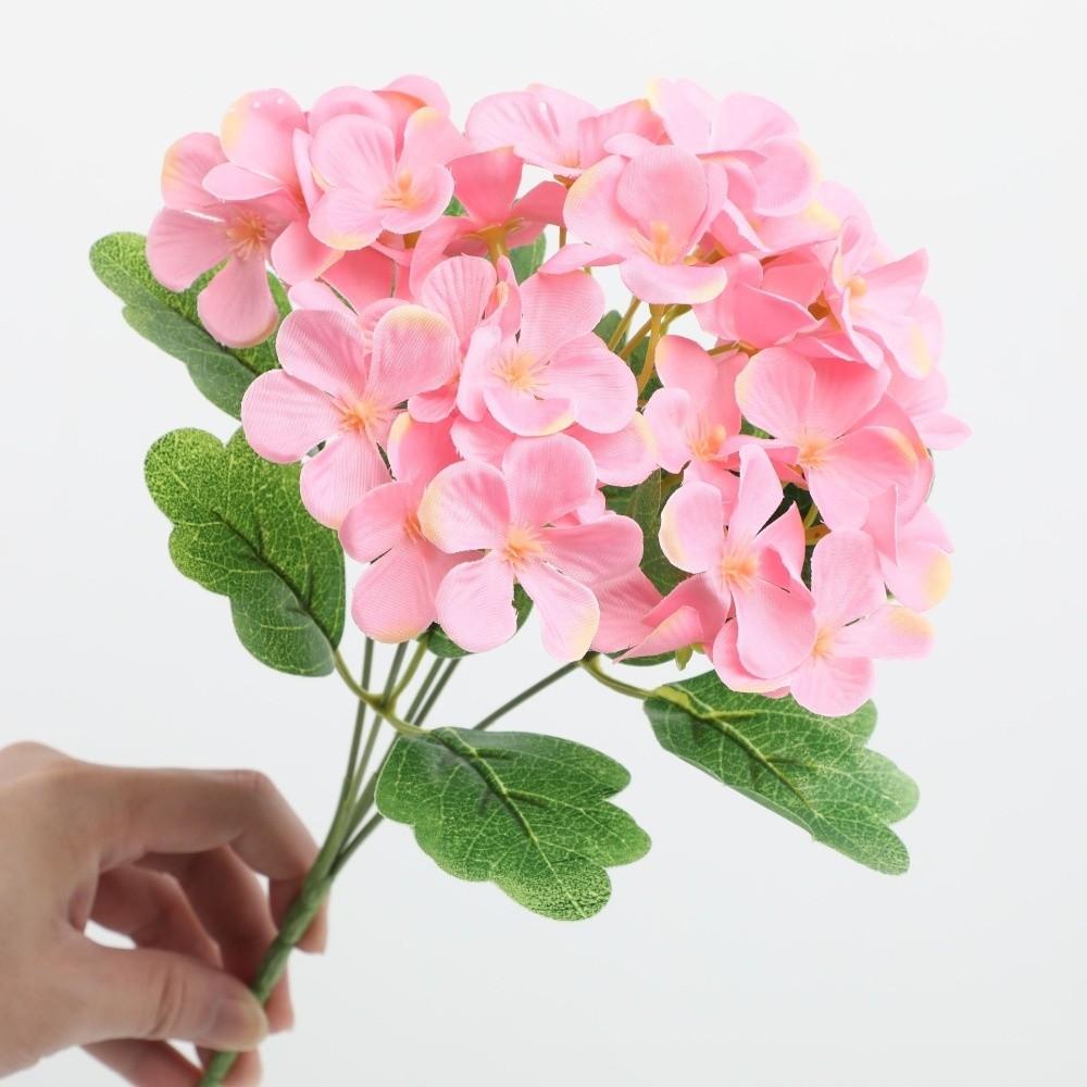 Dyed Edged Fake Flower Ball Silk Cloth Simulation Flowers Foam Flower Bouquet  Valentine's Day Gift