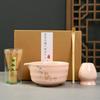 4PCS Matcha Whisk Holder Matcha Whisk Set Ceramic Bamboo Matcha Making Kit  Tea Lovers