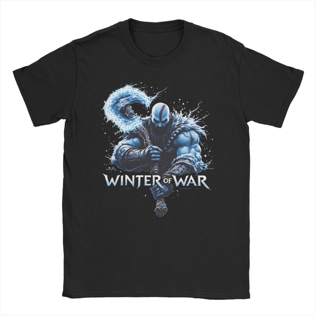Unisex Womens Gaming Kratos God of War T Shirt Cotton Clothes Crazy Short Sleeve Round Collar Tee Shirt 4XL 5XL 6XL TShirt