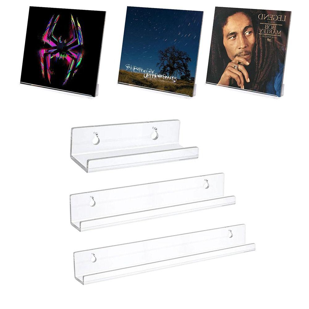Прозрачный альбом-держатель для записей Дисплей Акриловая полка для журналов Плавающие полки для книг Гостиная