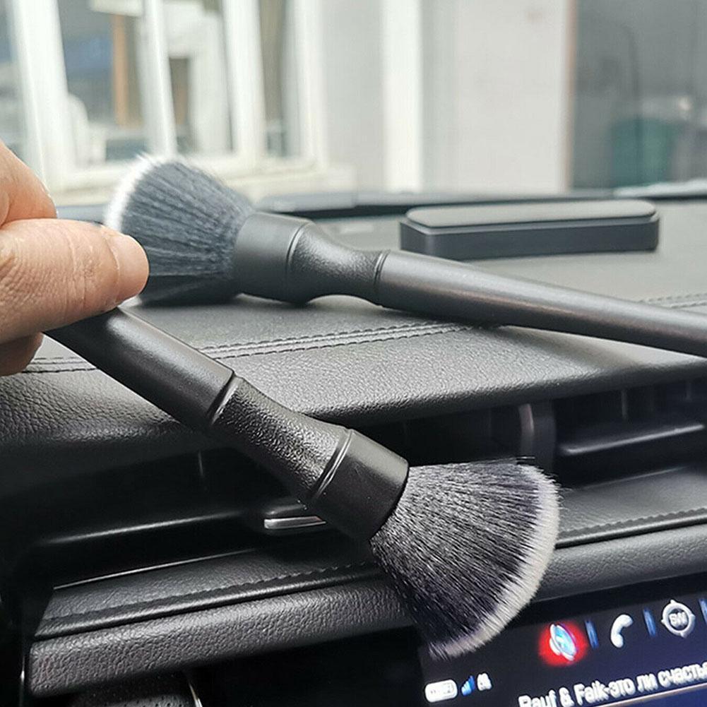 Car Detailing Brush With Synthetic Bristles For Car Air Conditioning Air Outlet Dashboard Car Interior Duster Brush Accessories