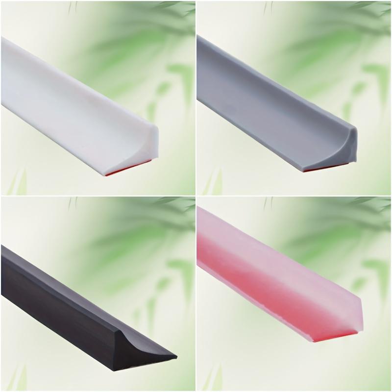 1PC Self-Adhesive Silicone Water Retaining Strip Bathroom Water Stopper Bendable Door Bottom Sealing Strip Shower Dam Barrier