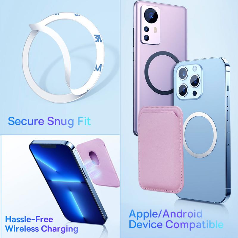 Для Magsafe Сильный Магнитный Кожаный Кошелек Карман Магнитный Для Apple iPhone 17 16 15 14 Держатель Карт Чехол-Сумка для Телефона Аксессуары