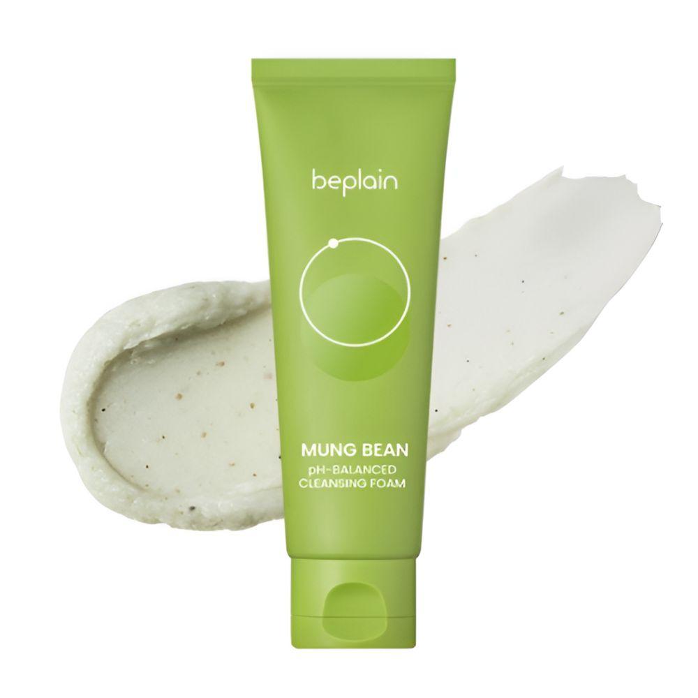 Beplain Mung Bean pH-Balanced Cleansing Foam Gentle Deep Pore Facial Cleanser 80ml