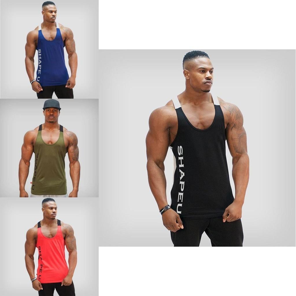 Премиальное качество Мужская майка без рукавов для бодибилдинга