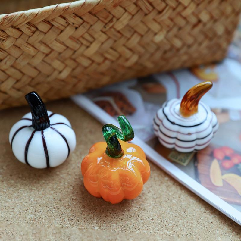 Halloween and Thanksgiving Gift Desktop Decoration Rural Colorful Pumpkin Ball Ornament
