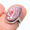 Кольцо из чистого серебра 925 пробы с натуральным драгоценным камнем Rosetta Jasper S.6 k2E63