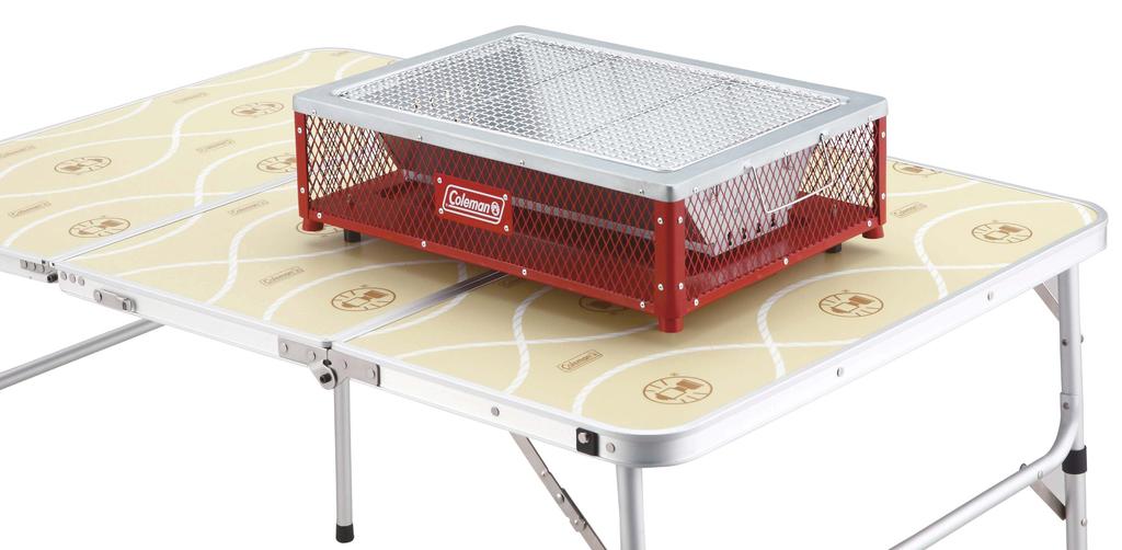 Grătar Coleman Stove Cool Stage pentru 3-4 persoane, roșu, cu două căi, 170-9433