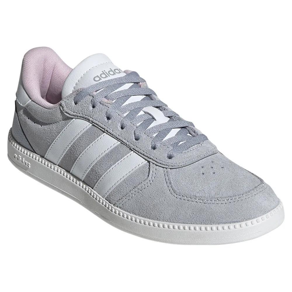 Adidas breaknet sleek sneakers leather upper gray