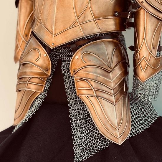 Medieval Elven Cuirass Armor Larp Elven Costume Medieval Wearable LOTR Half Body Armor Suit Battel Ready LOTR Armor Best Gift