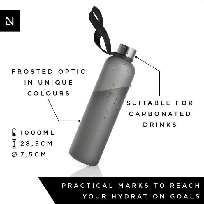 Gourde d'eau - lars nysøm - lars nysøm - 1000ml - cool grey - gold