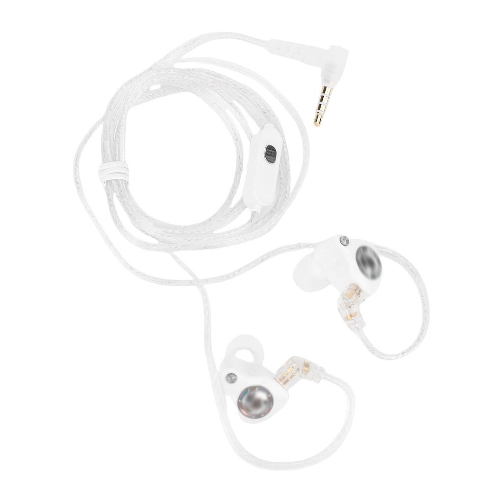 3.5mm Wired Earbuds with Detachable 2Pin Cable HiFi Noise Cancelling Earphones Super Linear Driver Built In Microphone