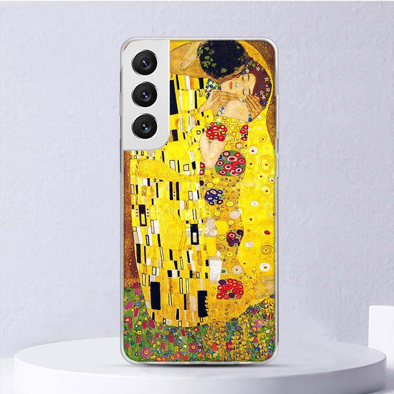 Мягкий чехол Kiss by Gustav Klimt для Samsung Galaxy S22 S21 Ultra S20 FE S10 Plus, чехол для телефона S9 S8 + S10E S7 Edge S6 Funda