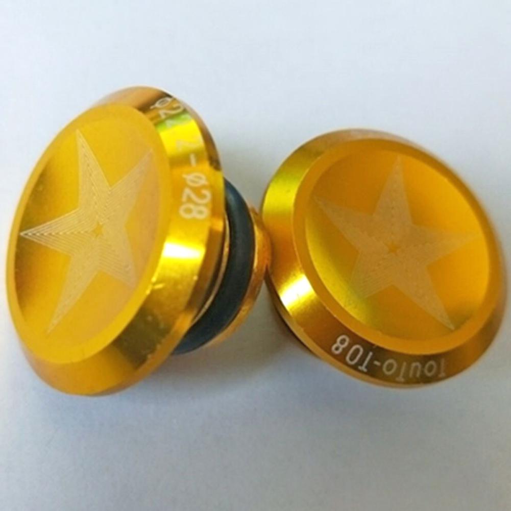 Спортивный модный уличный набор из 2 шт., алюминиевый руль для горного велосипеда, ручки из сплава, заглушки, концы стержней