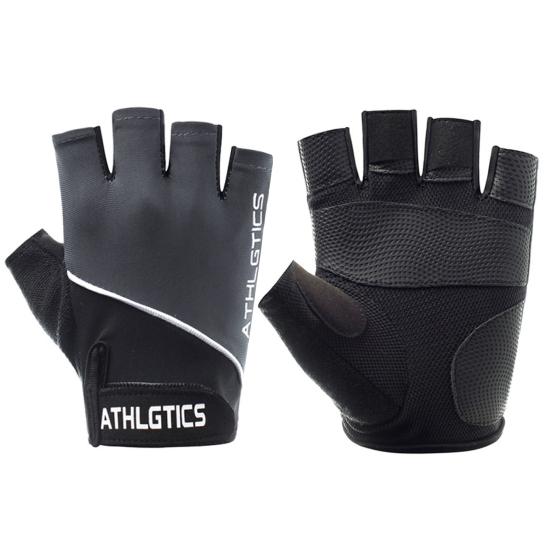 1 пара дышащих нескользящих перчаток без пальцев для езды, тренажерного зала, фитнеса для мужчин и женщин