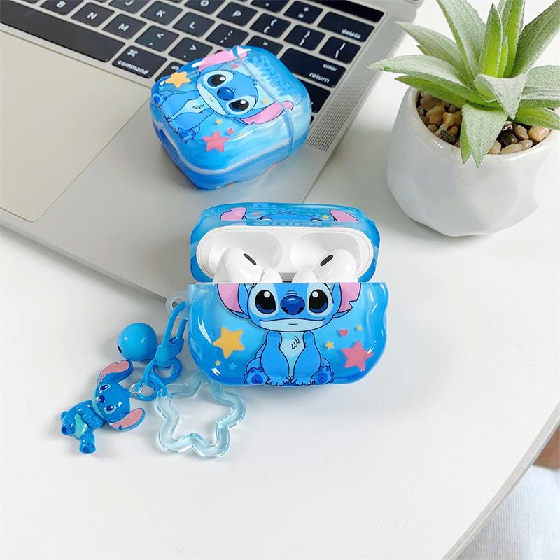 Cartoon Stitch is suitable for AirPods 1 generation protective case, second generation 1 generation pro1 apple bluetooth headset case is cute