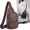 Нагрудная сумка мужская из ПУ повседневная простая цветная на плечо диагональная новая сумка-рюкзак новая модная сумка кроссбоди