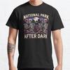 Мужская мода повседневные футболки с короткими рукавами National Park After Dark, классические футболки больших размеров
