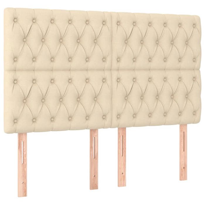 Tête de lit - Maison Exclusive - Crème - 160 x 7 x 118/128 cm - Hauteur réglable