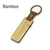 Rectangle Wooden Keychain Pendant - Business Gift In OPP Packaging
