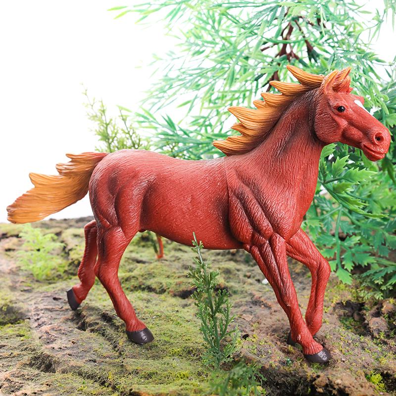 Oenux Зоопарк Мир Сельскохозяйственное Животное Лошадь Корова Свинья Овца Коза Осел Модель Фигурки Льва Тигра ПВХ Обучающая Милая Детская Игрушка Подарок