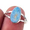 Кольцо из стерлингового серебра 925 пробы с натуральным австралийским опалом S.7 u7j85