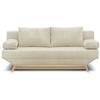 3-seater Convertible Sofa - Storage Box - Beige Corduroy Fabric - L 190 X H 92 X D 84 Cm - TEIJO