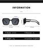 New Large Frame Women's Sun Sunglasses Simple and Elegant Gradient High Beauty Trendy Versatile Glasses