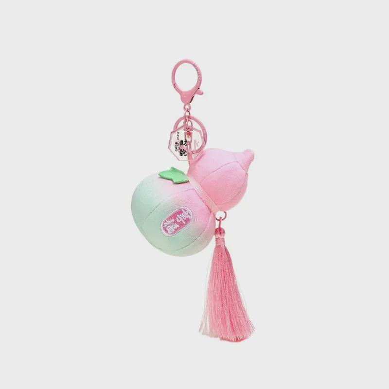Original Design Cute Gourd Plush Keychain Pendant: Stylish Buddhist Gift