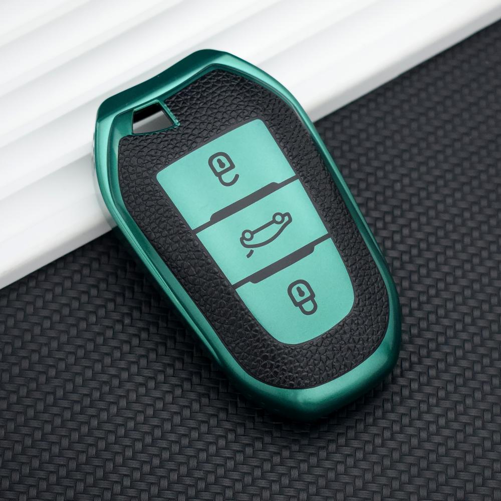 Чехол для дистанционного ключа из ТПУ кожи для Peugeot 2008 3008 4008 5008 308 408 508 Citroen C1 C2 C4 C6 C3-XR Picasso Grand DS3 DS5