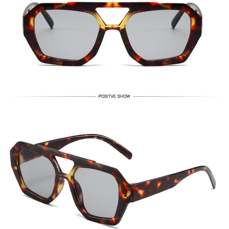 Модные женские солнцезащитные очки в стиле ретро с двойными перемычками, коричневые градиентные очки, большая оправа, модные роскошные дизайнерские солнцезащитные очки для мужчин, оттенки UV400