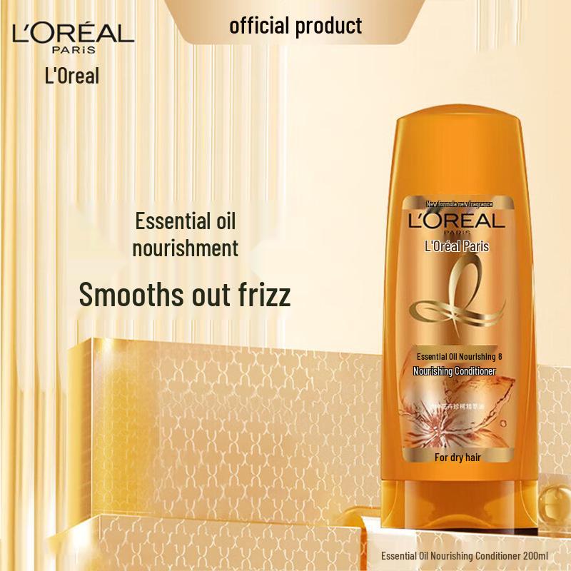L'Oréal Essential Oil Shampoo & Conditioner Set for Women (400ml/200ml) - Nourishing & Softening Care