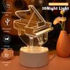 Piano 3D night light, bedroom and study atmosphere decoration USB light, Thanksgiving and holiday gifts for family and friends.